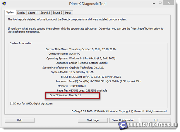 directx 11 windows 10 64 bit